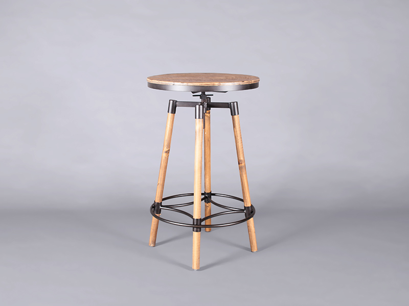 wooden poseur table