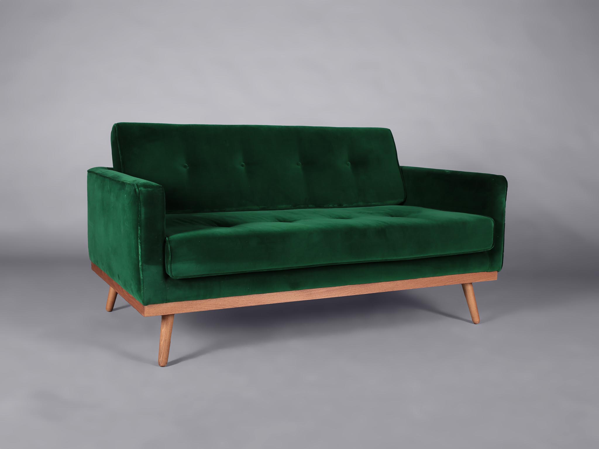 velvet green sofa