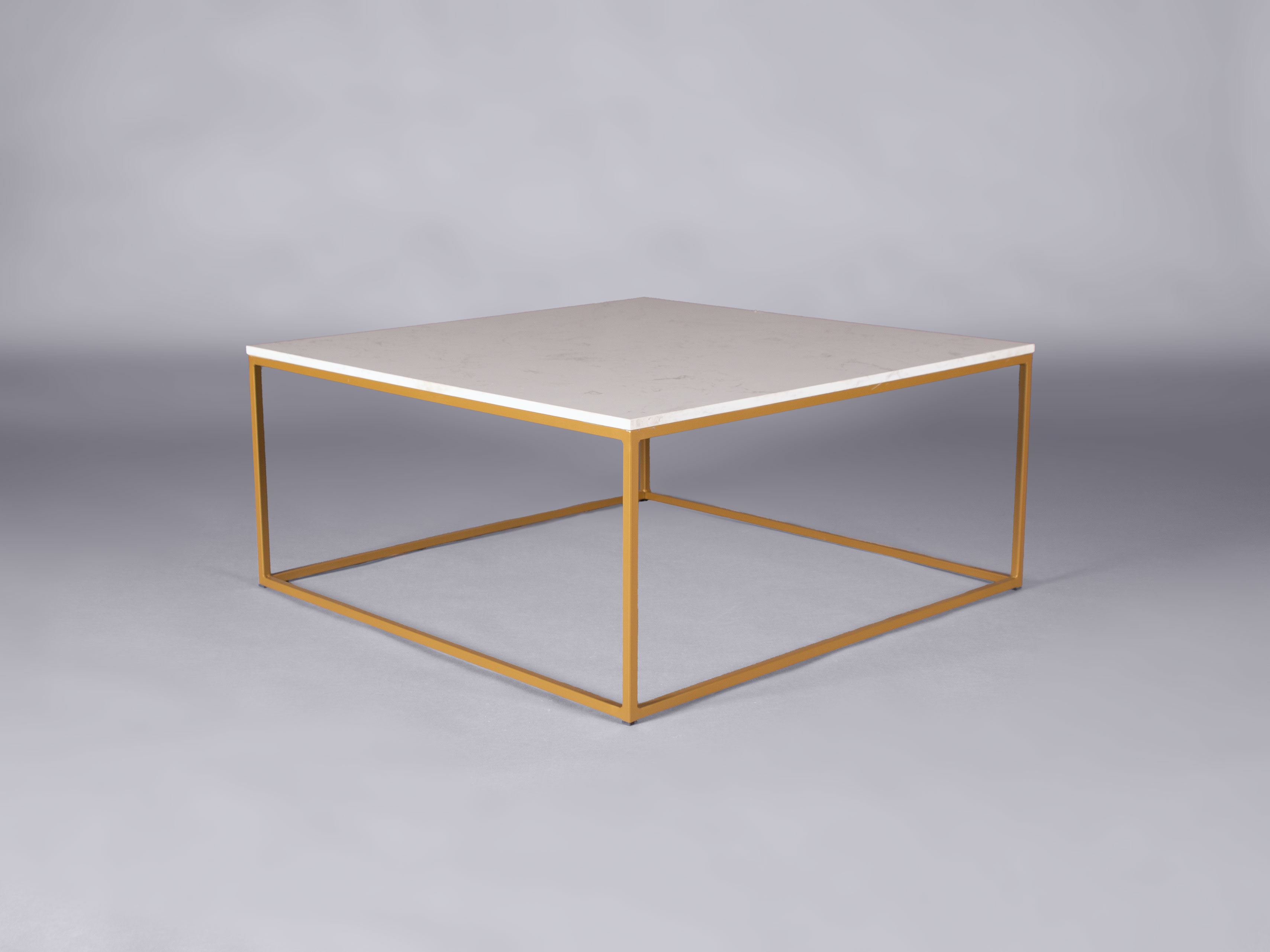 white marble and gold frame coffee table