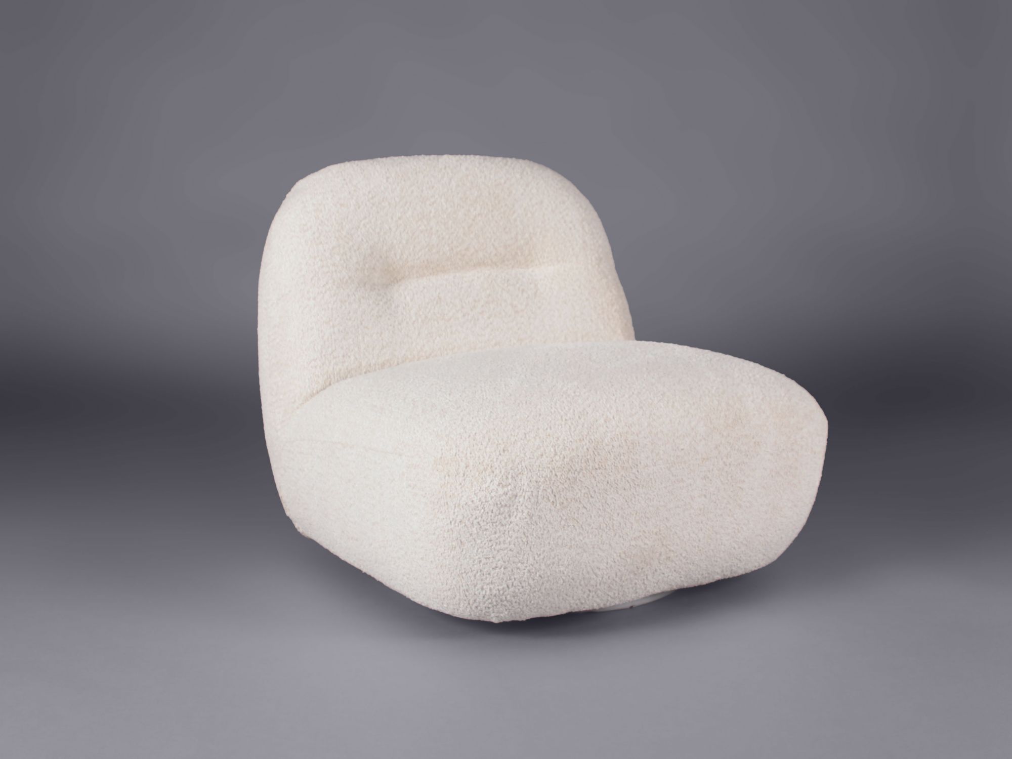 Stylish Atlanta chair, in a trendy and soft bouclé fabric by Furniture On The Move