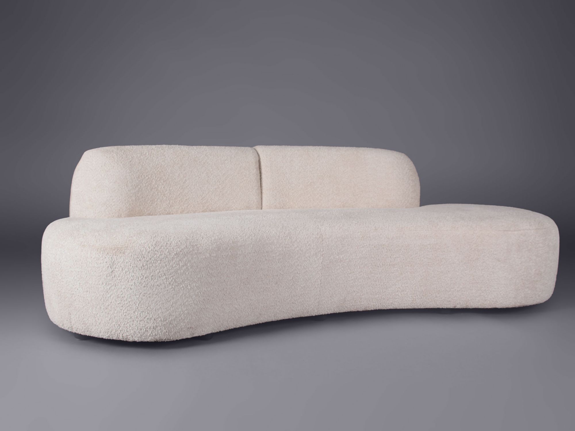 Stylish Atlanta sofa, in a trendy and soft bouclé fabric by Furniture On The Move