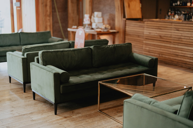 Luxury Green Sofa For Wedding Furniture Hire