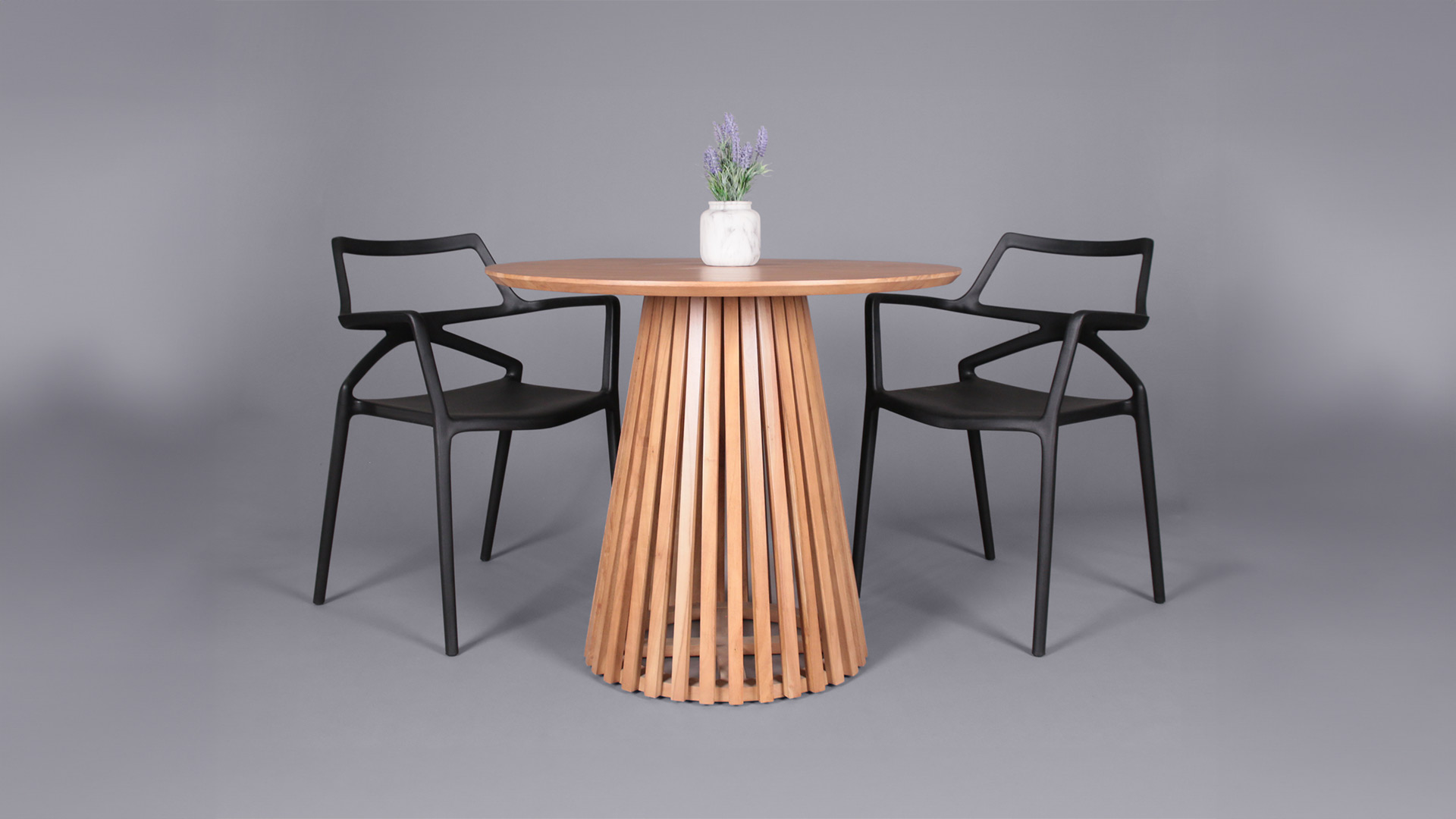 Modern designed chair called Lisbon - Stylish and comfortable - Matt black finish - Furniture Hire