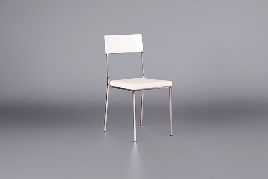 Stacking Highgloss Chairs - White main image