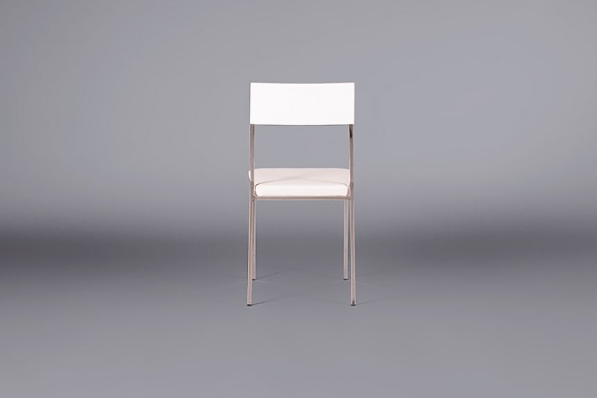 Stacking Highgloss Chairs - White thumnail image