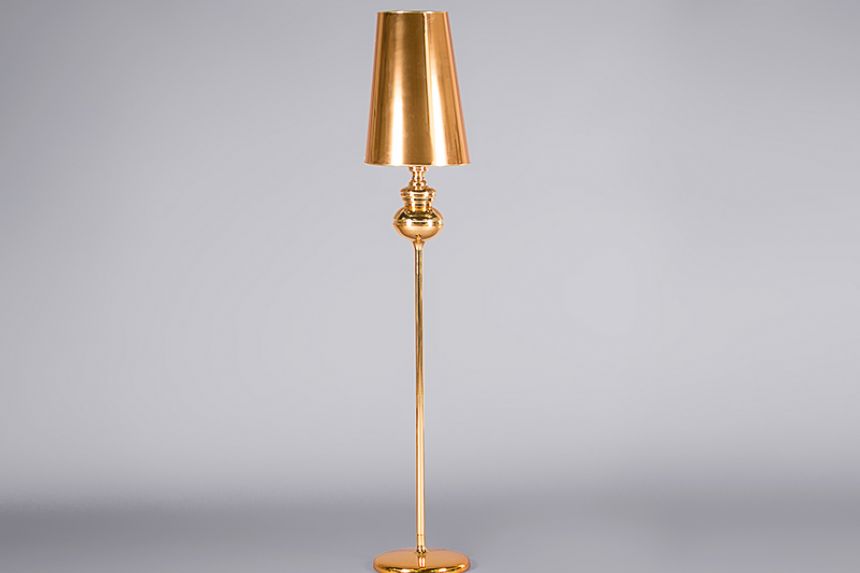 Gold Finish Slender Floor Lamp main image