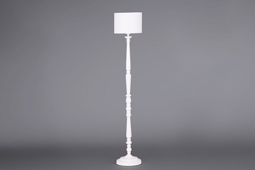 Spindle Floor Light White, Floor Lamp Spindle