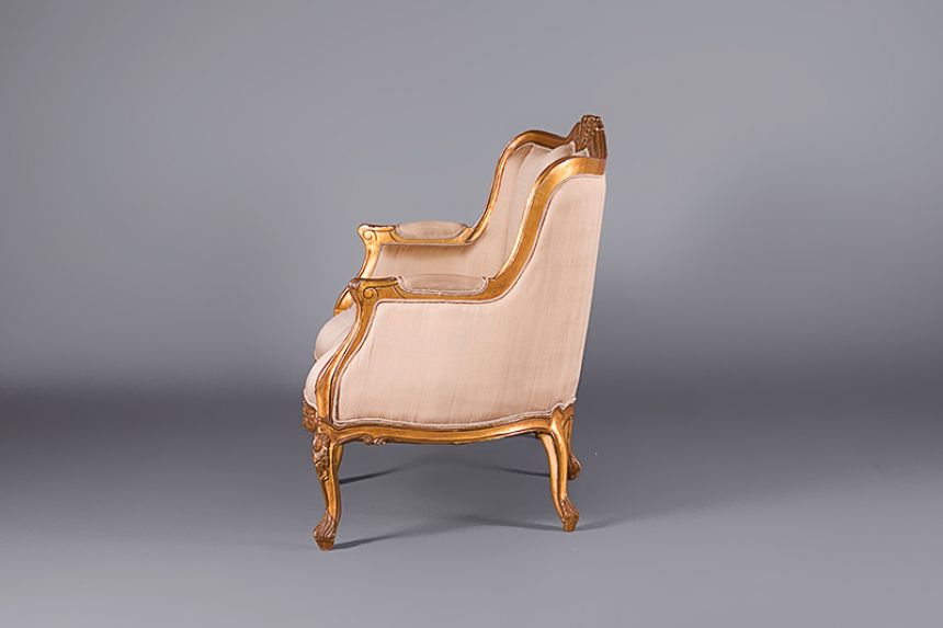 Louis Versailles Two Seat Silk Settee main image