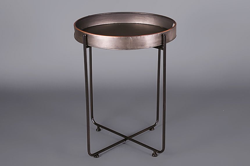Black Round Tray Table - Medium thumnail image
