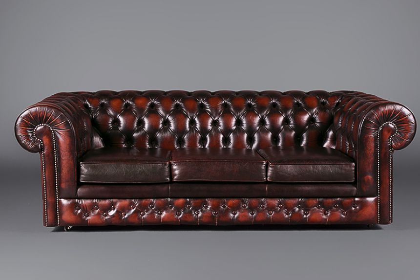 Chesterfield 3 seater sofa - Brown  thumnail image