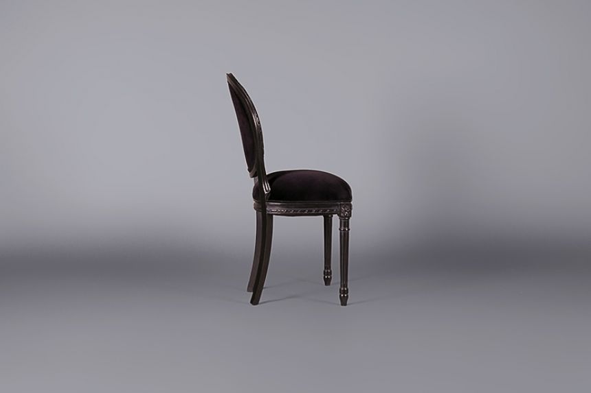 Louis Black Velvet Chair main image