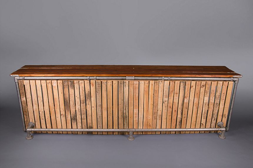 Pallet Bar With Storage main image