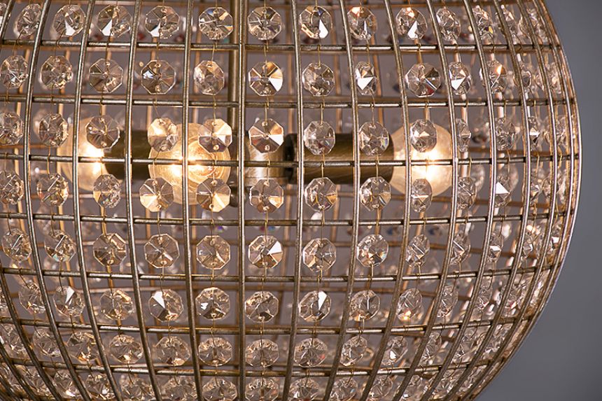 Gold Crystal Chandelier - Small main image