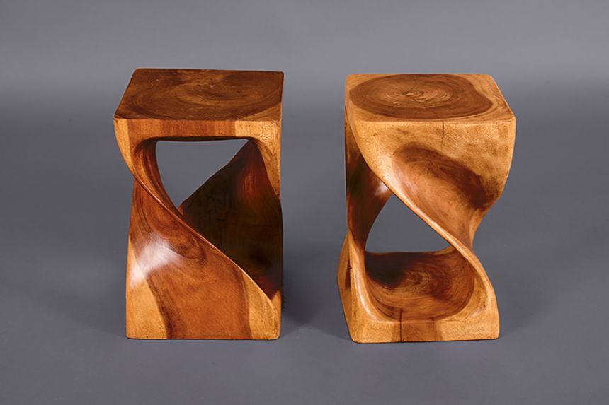 Twist Table/Stool - Wood thumnail image