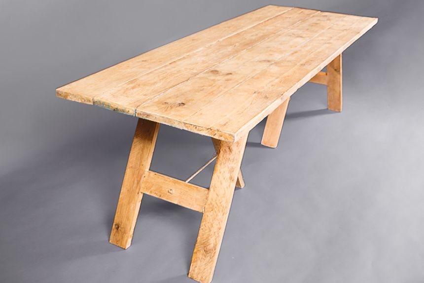 Rustic Trestle Table thumnail image