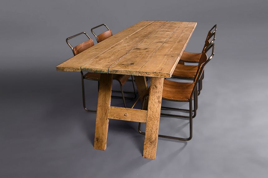 Rustic Trestle Table thumnail image