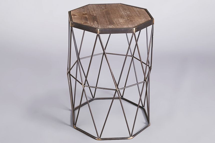 Birdcage side table - tall thumnail image