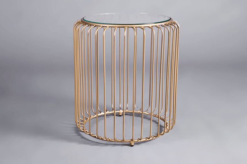 Nevada Gold Side Table - Tall thumnail image