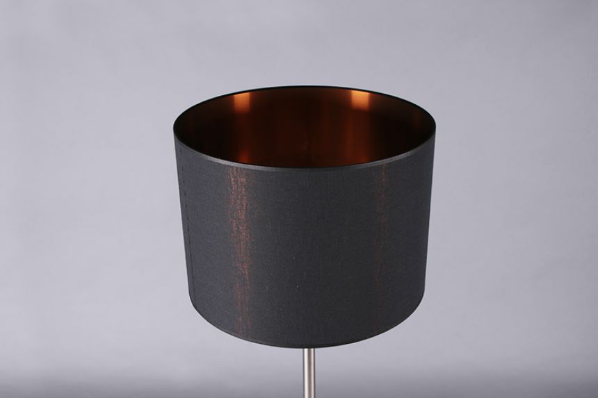 Lampshade - Metallic black and rose gold main image