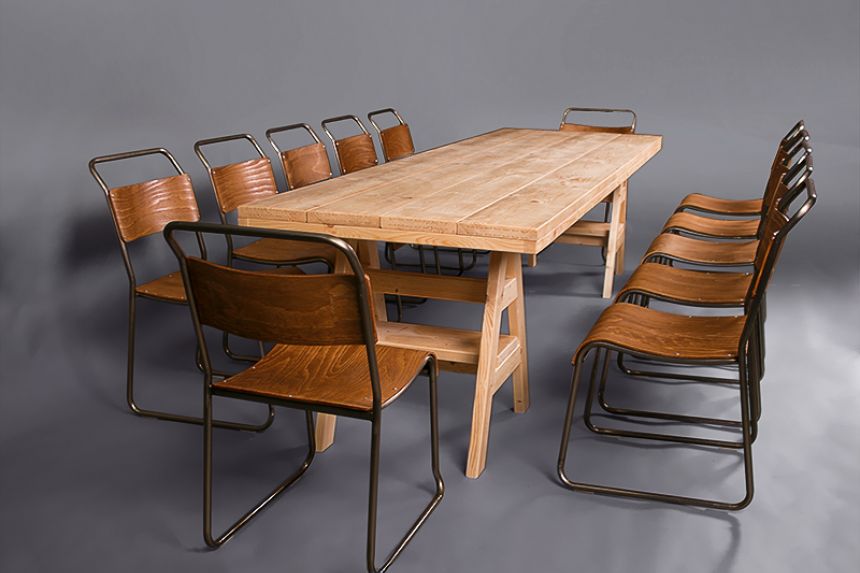 Scandi Trestle Table (Dining Height) thumnail image