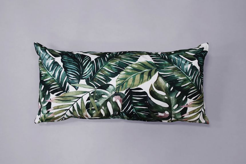 Tropical Print Cushion - Rectangular main image