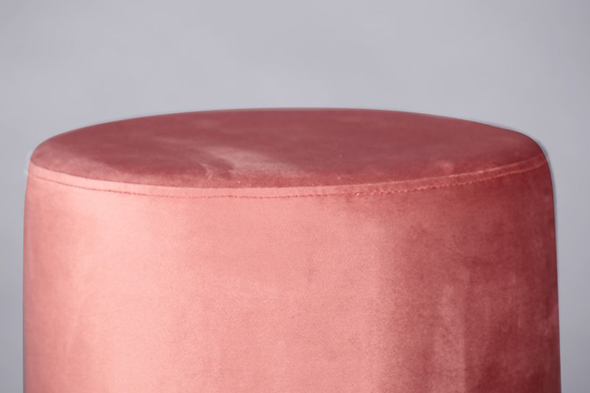 Velvet Low stool - Blush main image