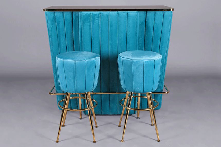 Velvet Bar stool thumnail image