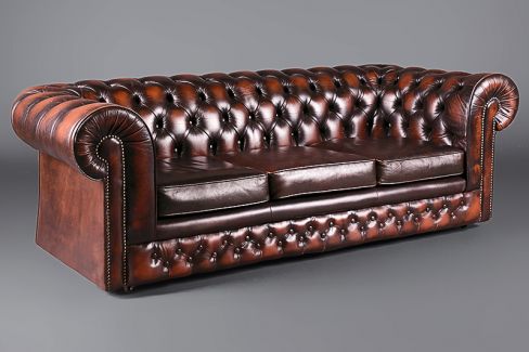 Chesterfield 3 seater sofa - Brown 