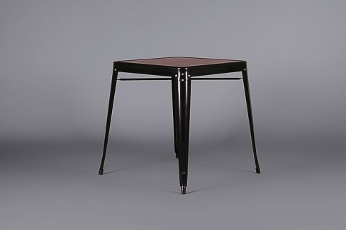 Industrial Metal Table Black