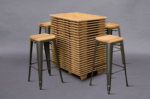 Pressed Pallet Table - High