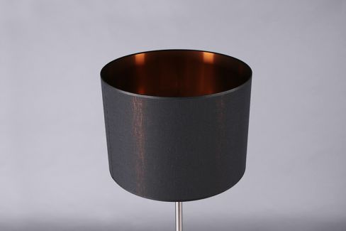Lampshade - Metallic black and rose gold