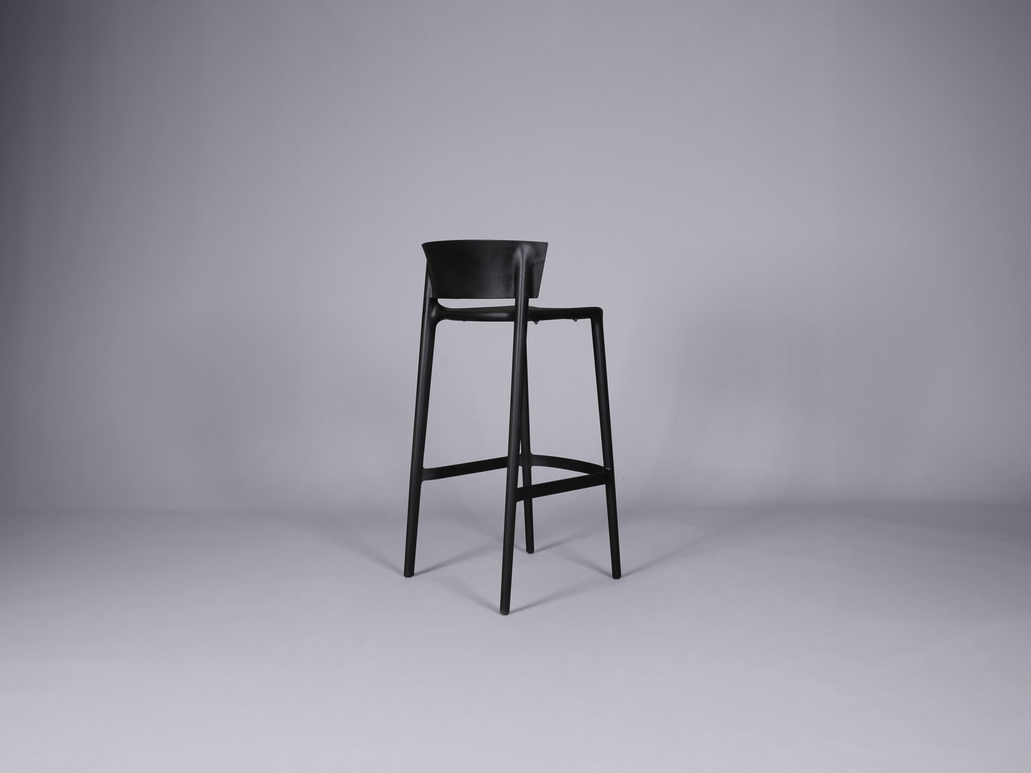 Lisbon bar stool - black thumnail image