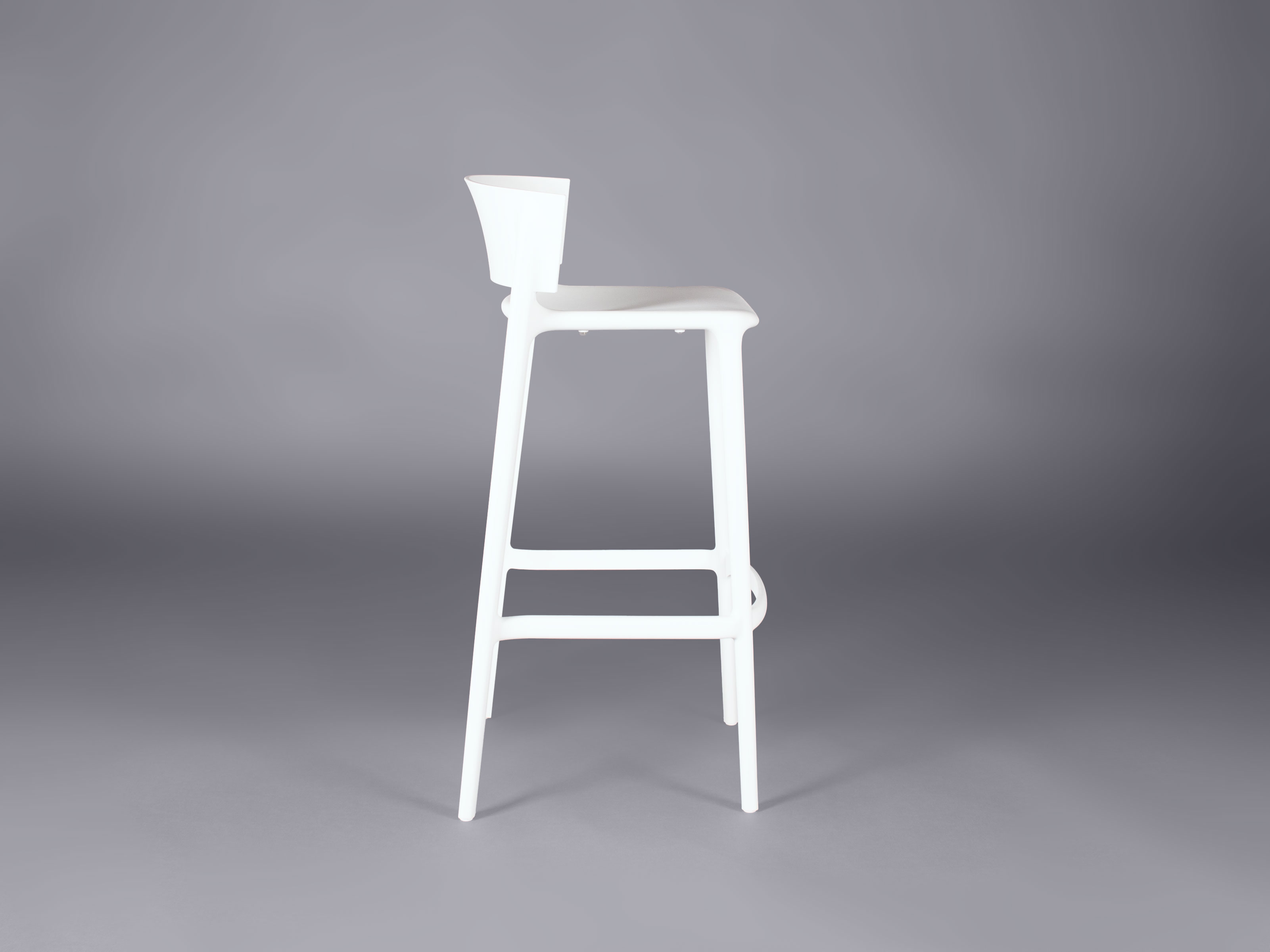 Lisbon bar stool - white thumnail image