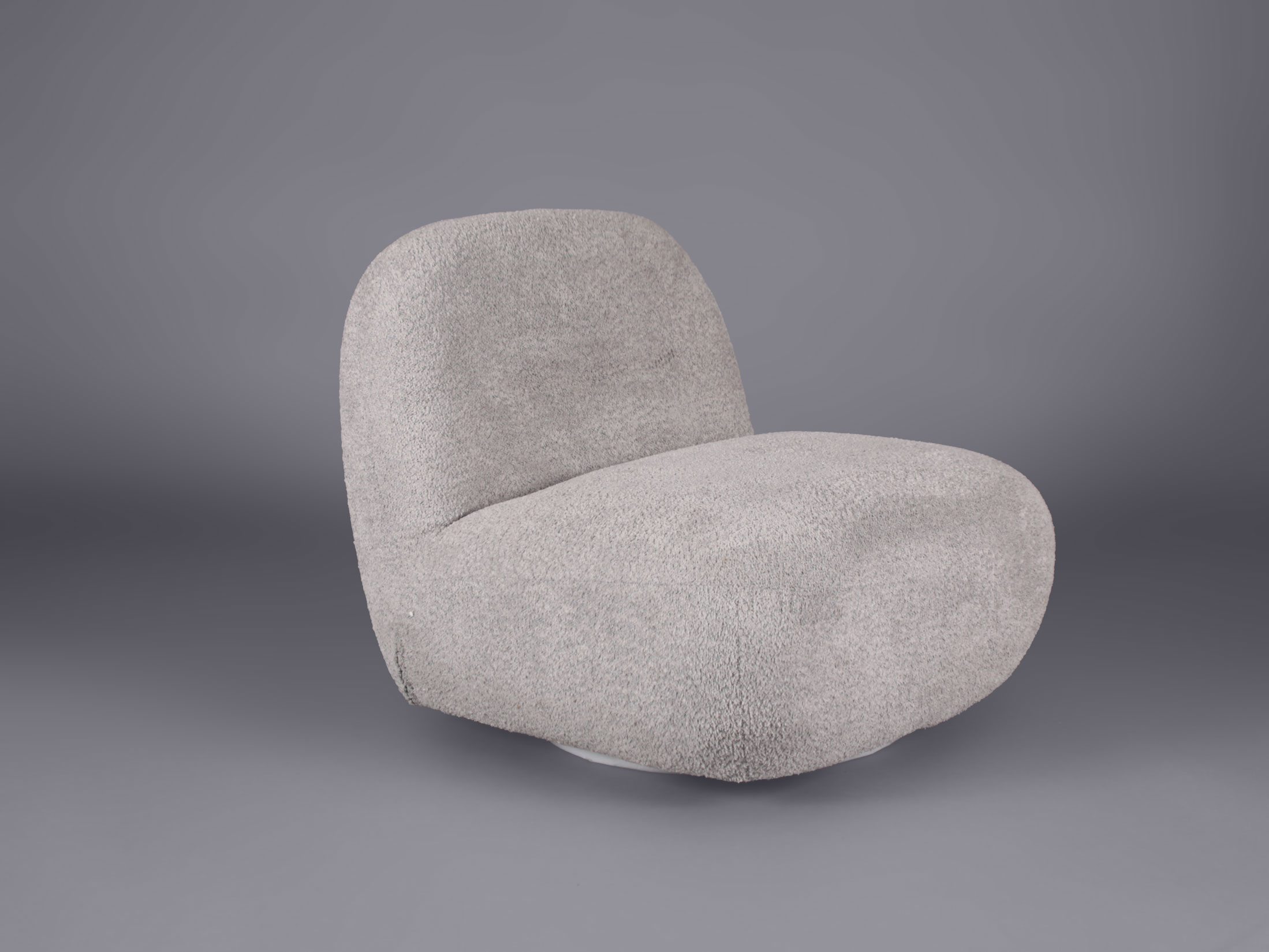 Neutral grey curvy chair hire