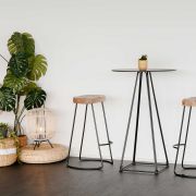 Wicker Low Round Stool