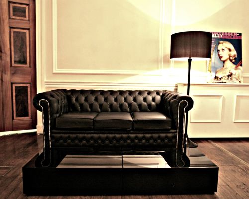 Black High Gloss Floor Lamp