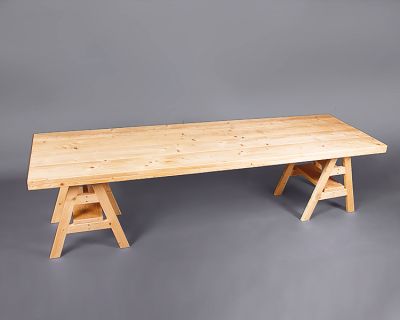 Scandi Trestle Table (Dining height)