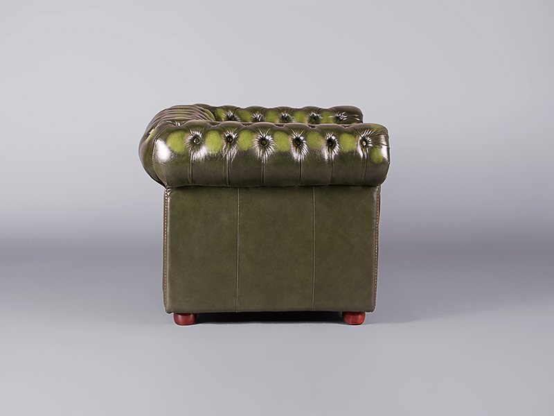 Chesterfield Club Armchair – Green
