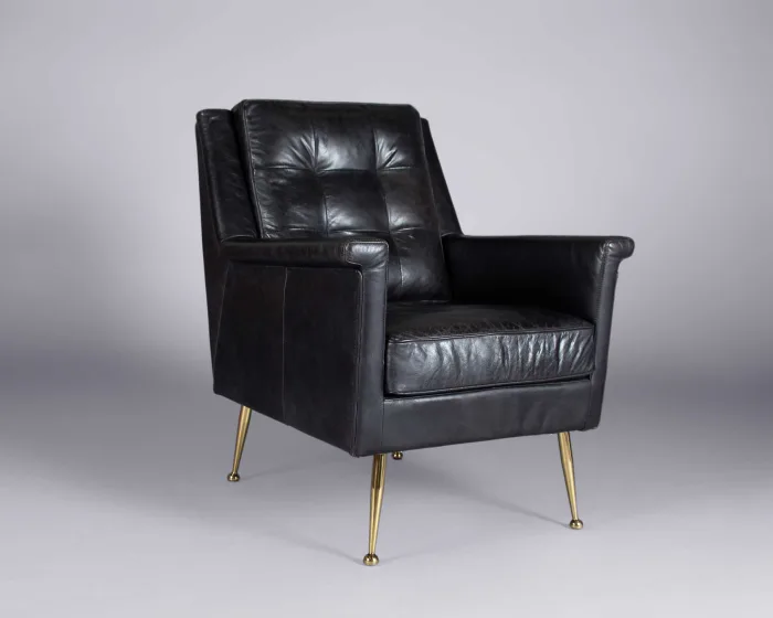 Draper armchair – black