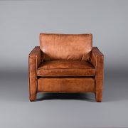Italian Leather Tan Single Seater