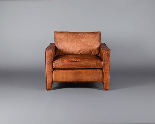 Italian Leather Tan Single Seater