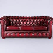 3 Seater Chesterfield – Oxblood