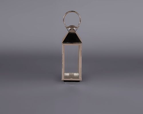 Chrome Lantern – Tall Hanging