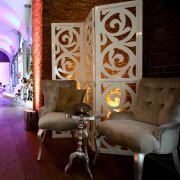 White High Gloss 3 Fold Screen