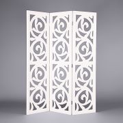 White High Gloss 3 Fold Screen