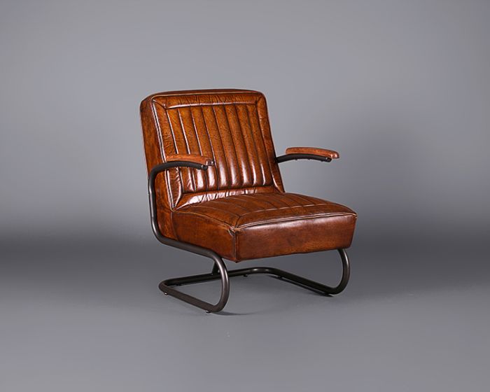 Aviator vintage leather chair