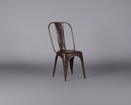 Industrial Chair – Burnished Steel