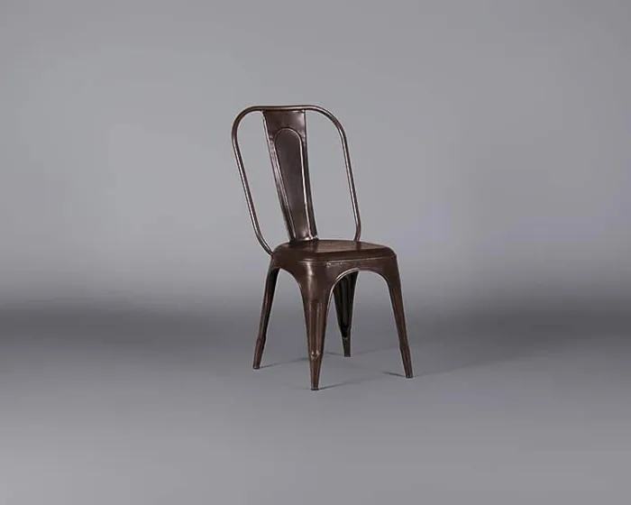 Industrial Chair – Burnished Steel