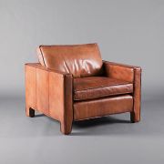 Italian Leather Tan Single Seater