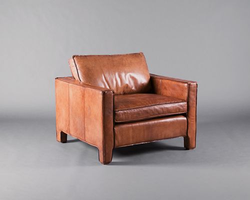 Italian Leather Tan Single Seater